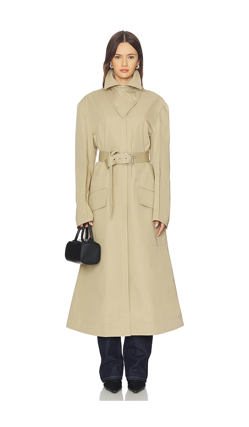 Nanushka Talbot Coat In Brown