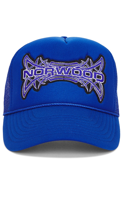 Norwood Tribal Trucker Hat in Royal Blue