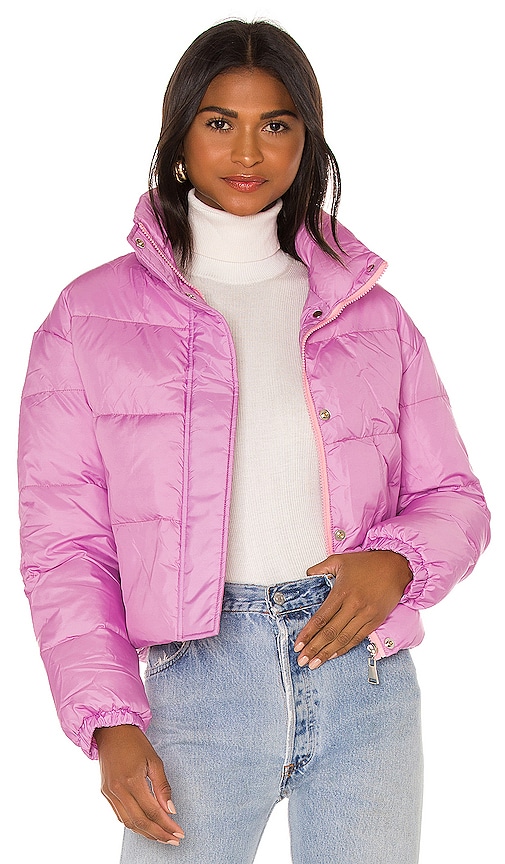 Nubyen x REVOLVE Cropped Puffer Jacket in Pink | REVOLVE