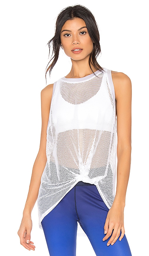 Nylora Ethan Tank in White & Lilac
