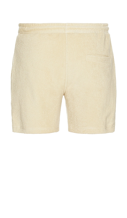Shop Oas Terry Shorts In 米色