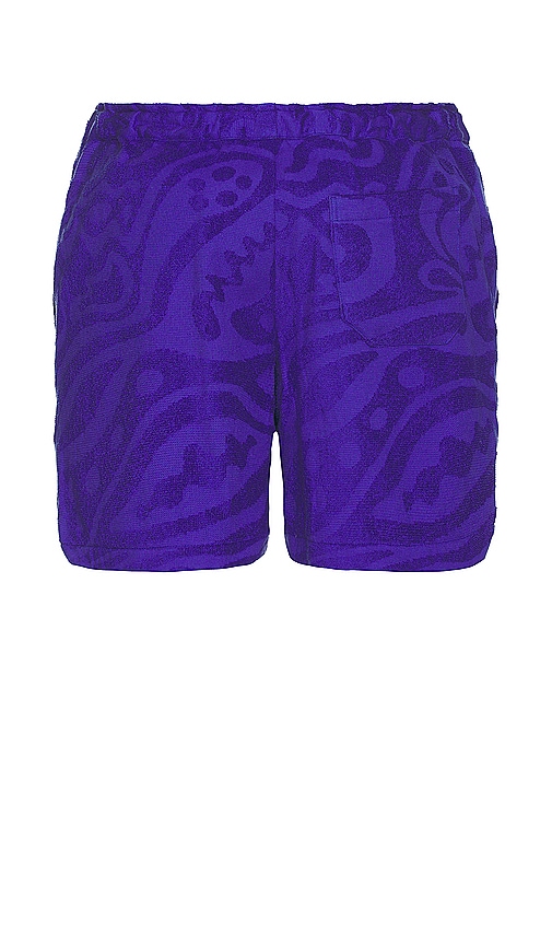 Shop Oas Rapture Terry Shorts In 蓝色