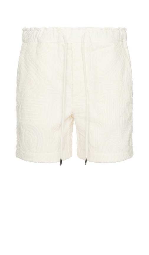 Shop Oas Golconda Terry Short In 奶油色