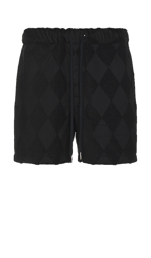 OAS Black Diamond Terry Shorts in Black