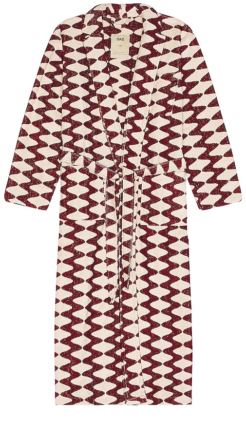 OAS Big Launda Long Robe in Burgundy