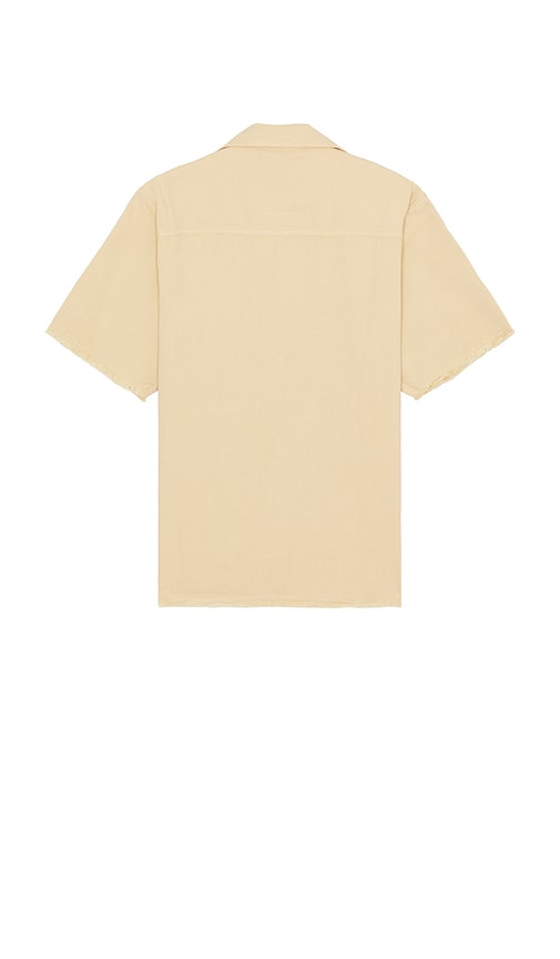 Oas Bodega Canvas Camp Shirt In 米色