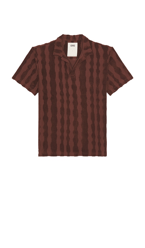 Totem Polo Terry Shirt in Red. - size S (also in L, M, XL/1X)