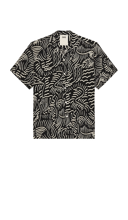 Tar Lorenzo Viscose Shirt in Black. - size S (also in L, M, XL/1X)