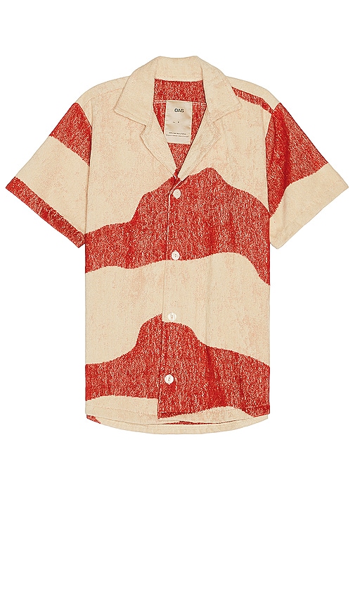 Oas Amber Dune Cuba Terry Shirt In Terracotta