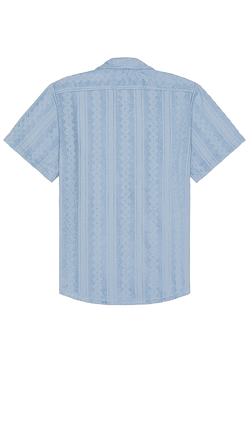Shop Oas Ancora Cuba Terry Shirt In Blue