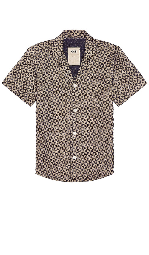 Oas Puzzle Cuba Terry Shirt In Blue