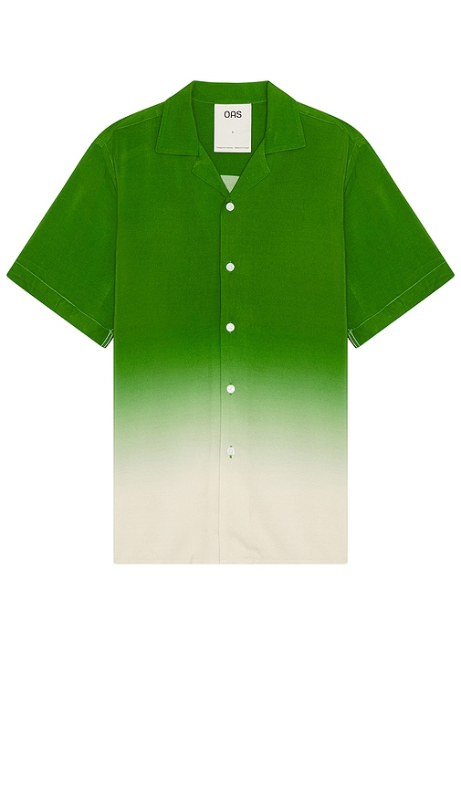 Shop Oas Beach Grade Viscose Shirt In Green