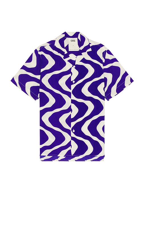 OAS Rippling Viscose Shirt in Blue