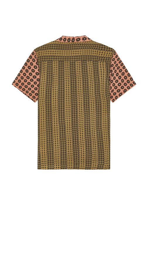 Shop Oas Reverie Viscose Shirt In Olive