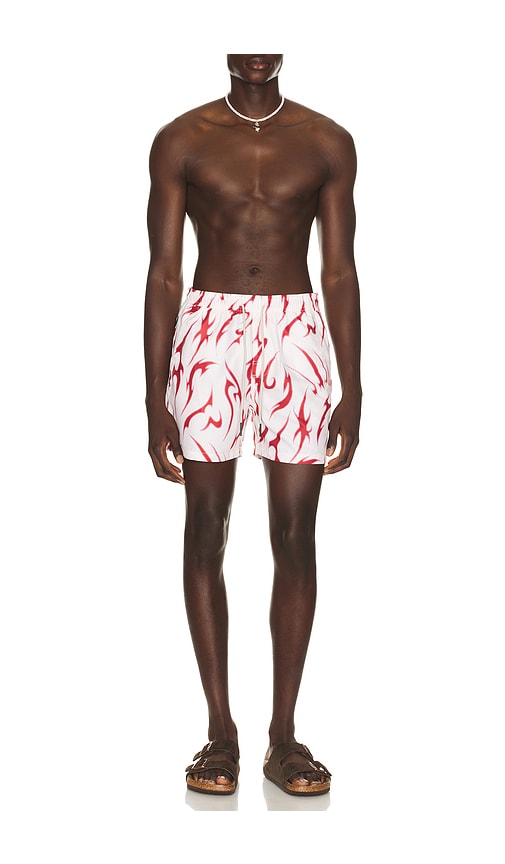  Oas Badeshorts Tribalo In Red. Größe S. Also In M, L, Xl/1x. 