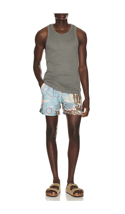  Oas Badeshorts Montara In Slate,beige. Größe S. Also In M, L, Xl/1x. 