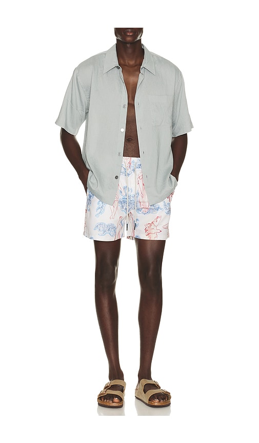  Oas Badeshorts Lorien In White. Größe S. Also In M, L, Xl/1x. 