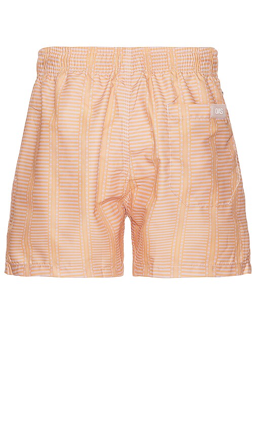Oas Sunset Ladder Swim Shorts In Beige