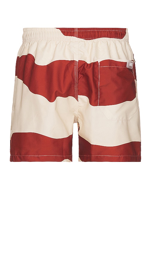 Shop Oas Amber Dune Swim Shorts In Terracotta