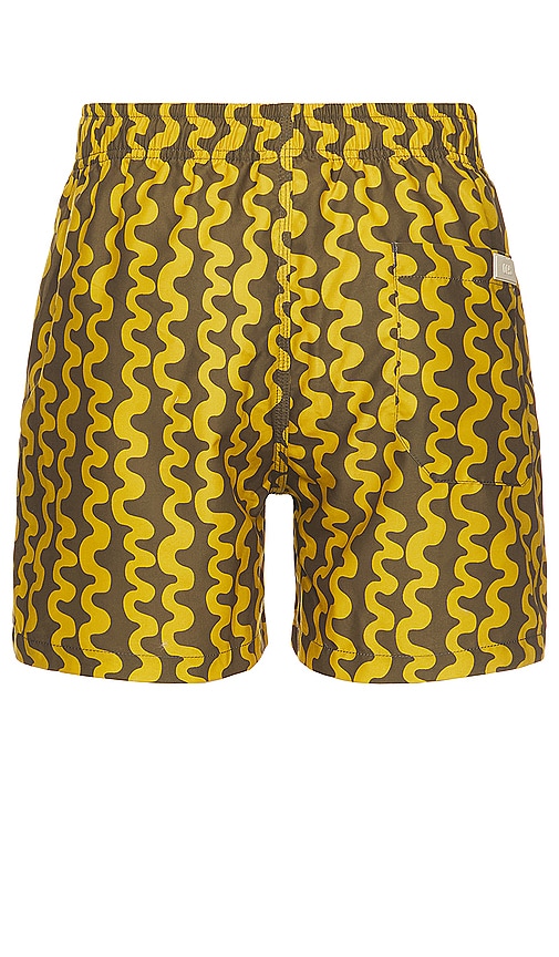 Shop Oas Twine Swim Short In Yellow
