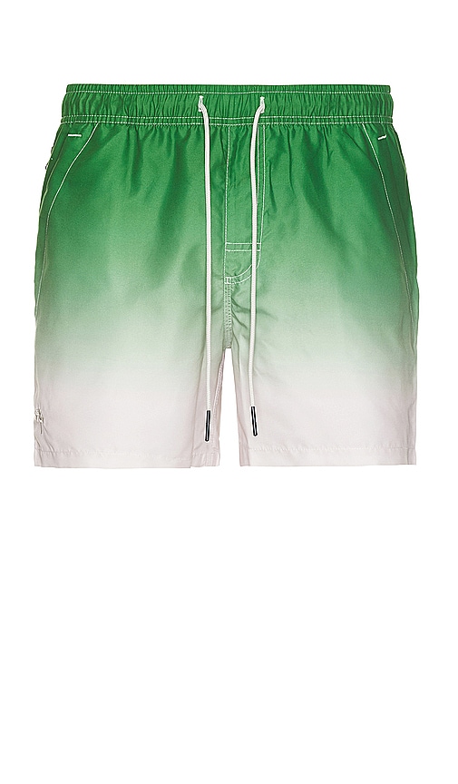 Oas Beach Grade Swim Shorts In Green &white