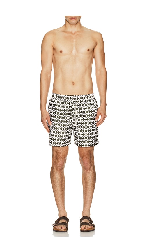  Oas Badeshorts Pine In Army,white. Größe S. Also In M, L, Xl/1x. 