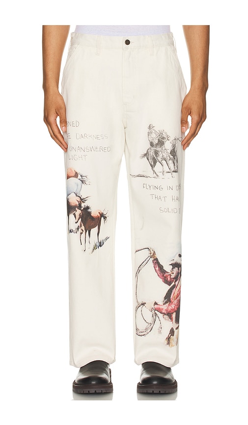 Shop One Of These Days Fort Courage Painter Pants In 帆布鞋