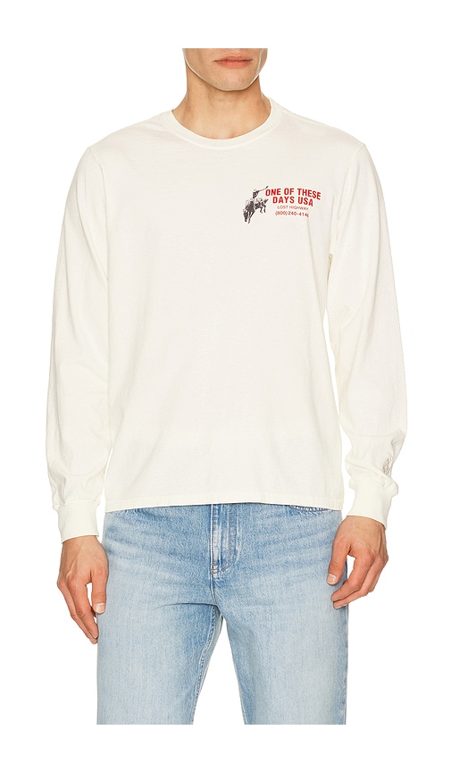  One Of These Days Camiseta Manga Larga Break En Color Blanco Talla L  (también En M, S, Xl/1x, Xxl/2x). 