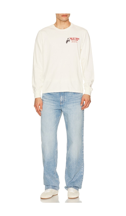  One Of These Days Break On Through Long Sleeve Tshirt In White. Size S. Also In M, L, Xl/1x, Xxl/2x. 