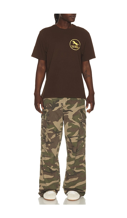  One Of These Days Shirt Painted In Brown. Größe S. Also In M, L, Xl/1x, Xxl/2x. 