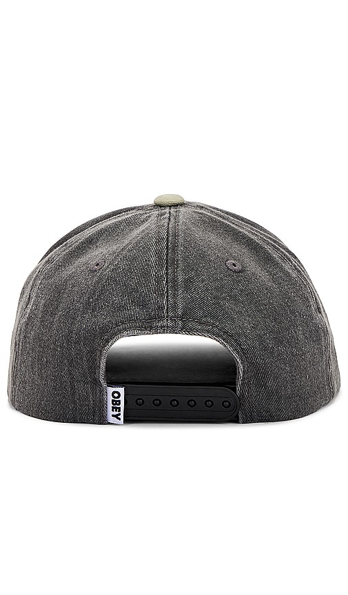 Shop Obey Pigment Fruits 6 Panel Snapback In Pigment Black Multi