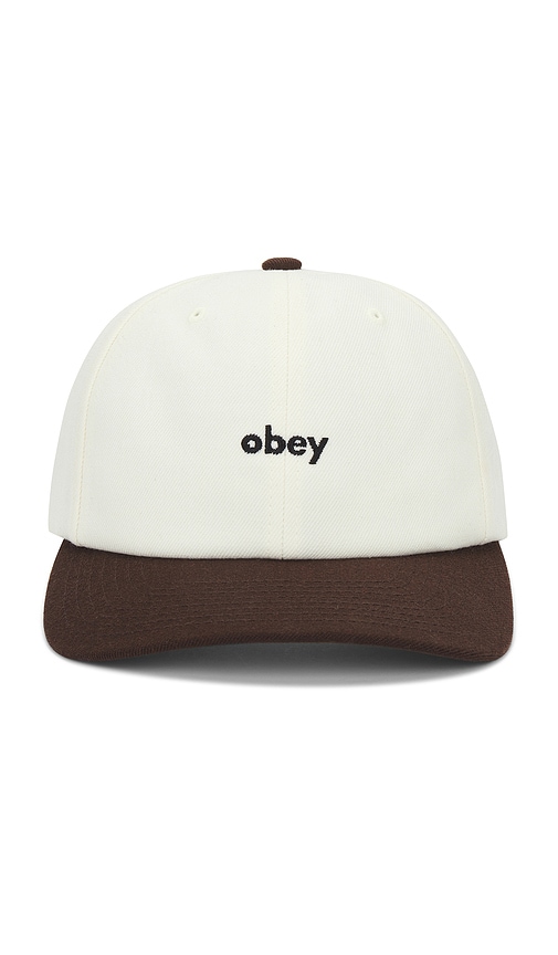 Shop Obey 2 Tone 6 Panel Snapback In Unbleached Mult