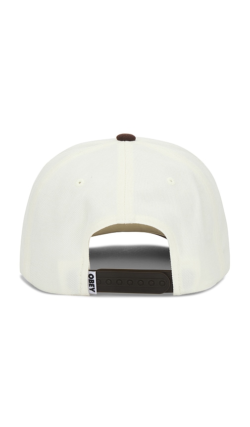 Shop Obey 2 Tone 6 Panel Snapback In Unbleached Mult