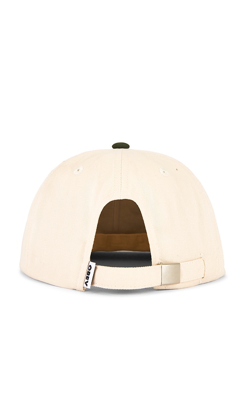 Obey Collegiate 6 Panel Strapback In Neutral