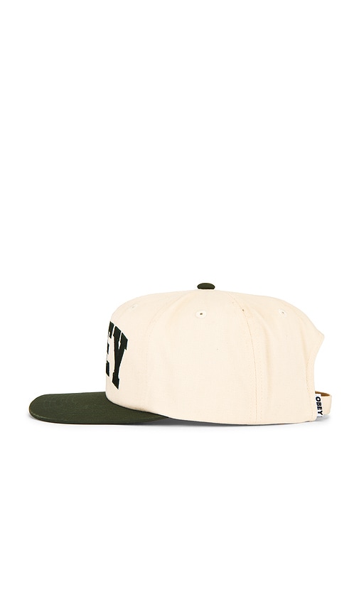  Obey Baseballkappe Collegiate In Cream. 