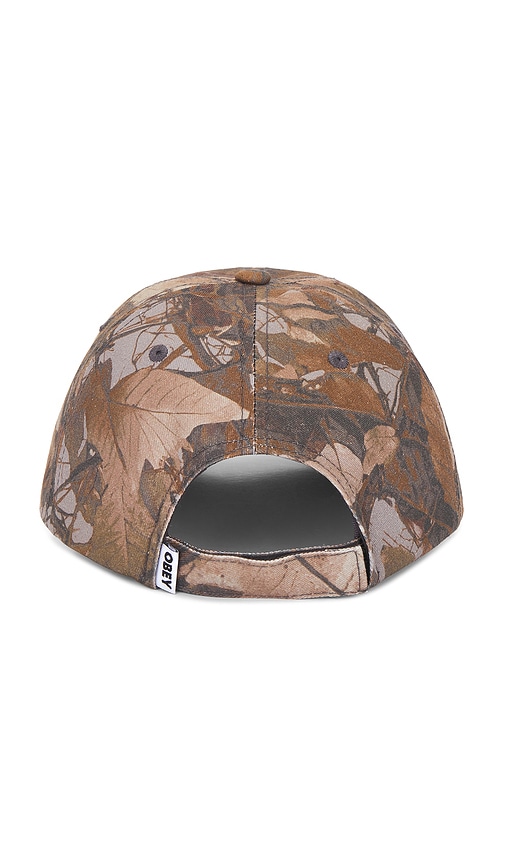  Obey Outline Pigment 6 Panel Velcro Back Hat In Green. 