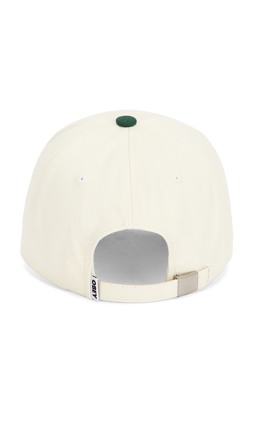 Obey Design Studio 5 Panel Strapback Hat In Green