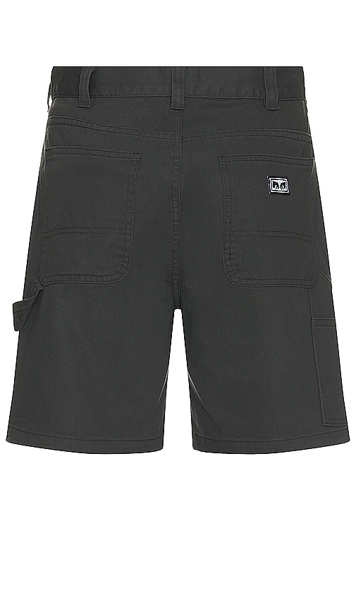 Shop Obey Big Timer Carpenter Short In Black