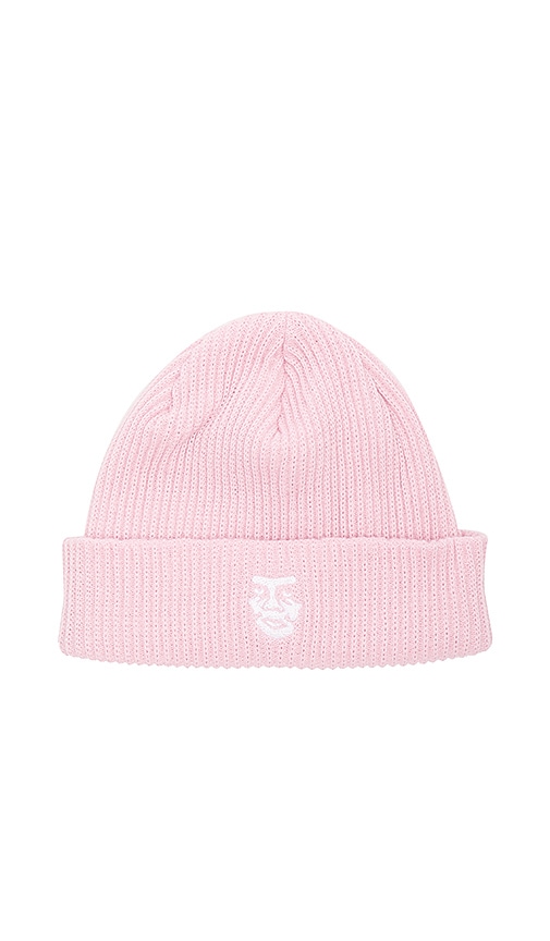 pink obey beanie