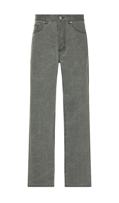 Obey Classic Wrinkle Baggy Denim In Gray
