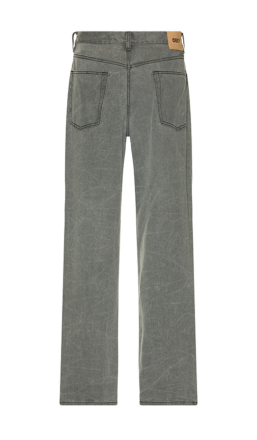 Obey Classic Wrinkle Baggy Denim In Gray