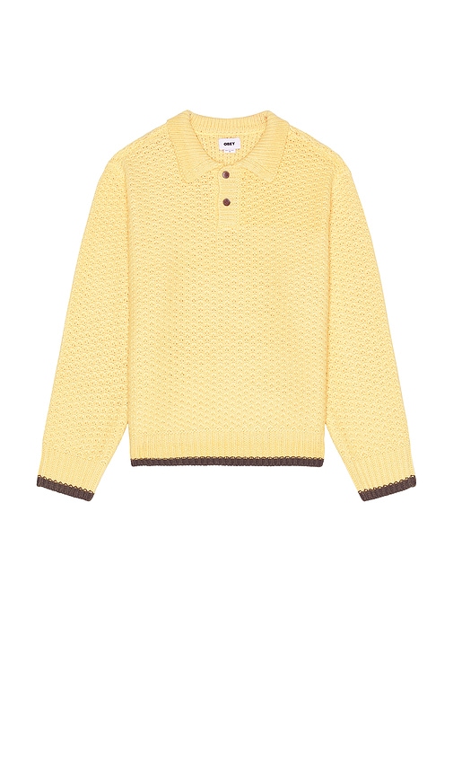 Sweater Polo in Yellow. - size L (also in M, S, XL/1X) - Obey - Modalova
