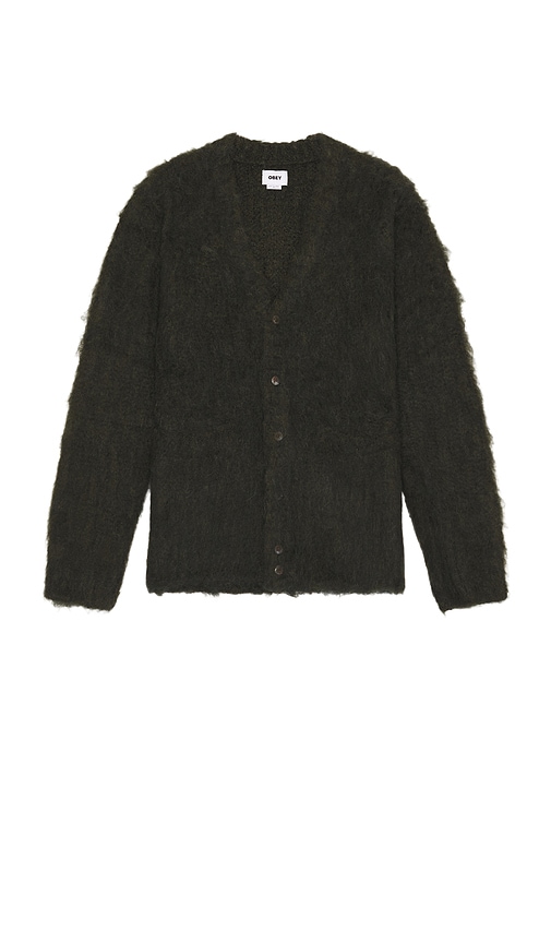 Patron Cardigan in Dark Green. - size L (also in M, XL/1X) - Obey - Modalova