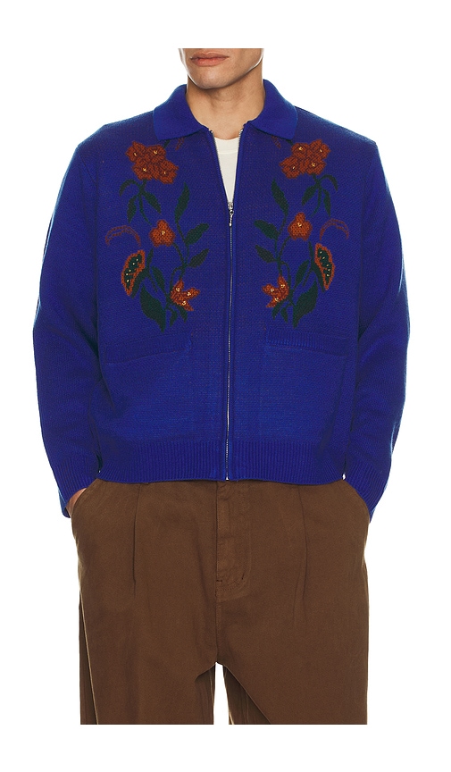 Obey Floral Zip Cardigan