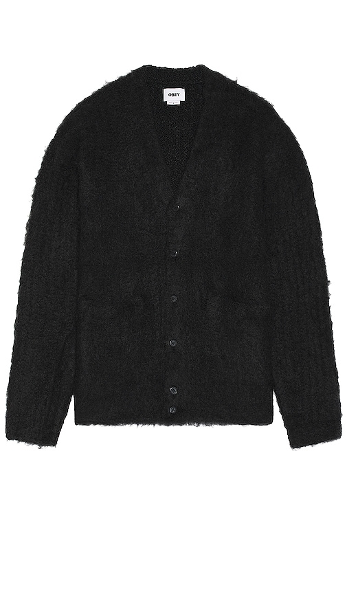 Obey Patron Cardigan in Black | REVOLVE