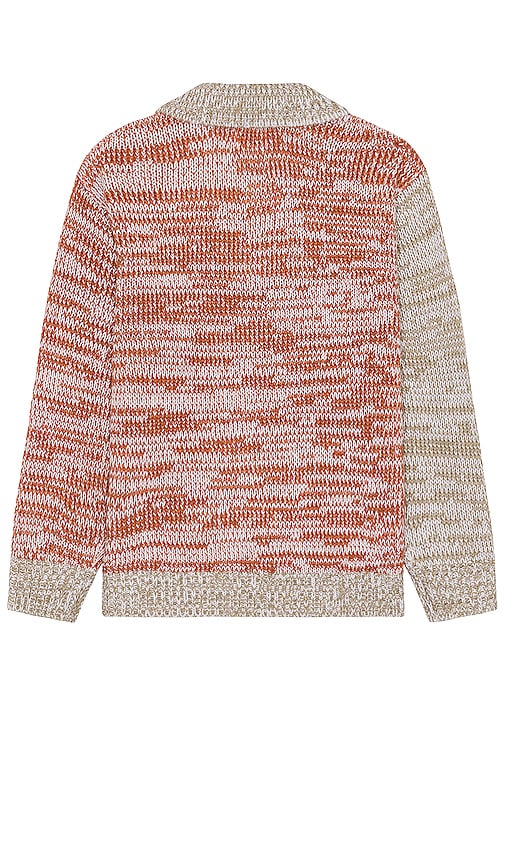 Shop Obey Carter Polo Sweater In Brown Multi