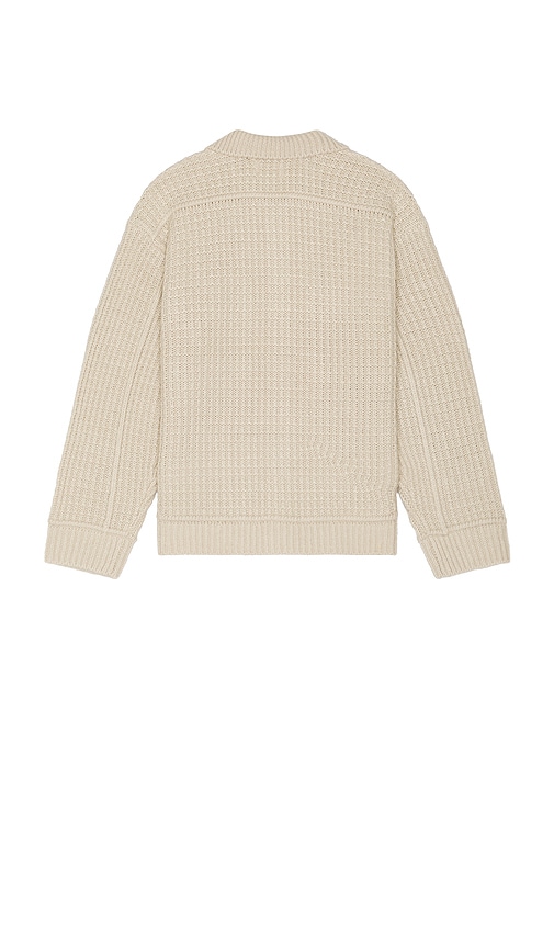 Shop Obey Jj Sweater Cardigan In Natural