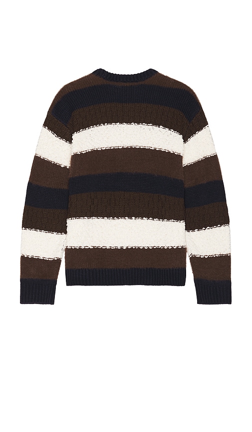 Shop Obey Charles Crewneck Sweater In Brown Multi