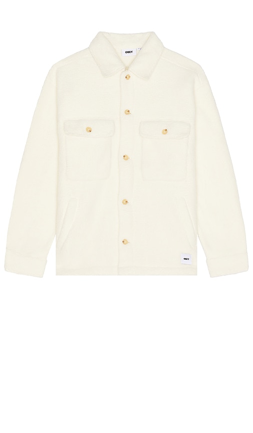 Obey Thompson Shirt Jacket in Unbleached