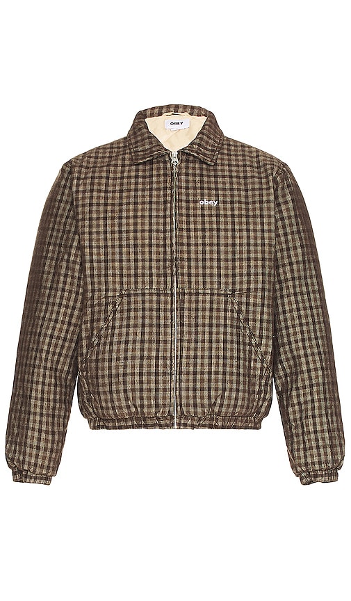 Obey checkered outlet jacket